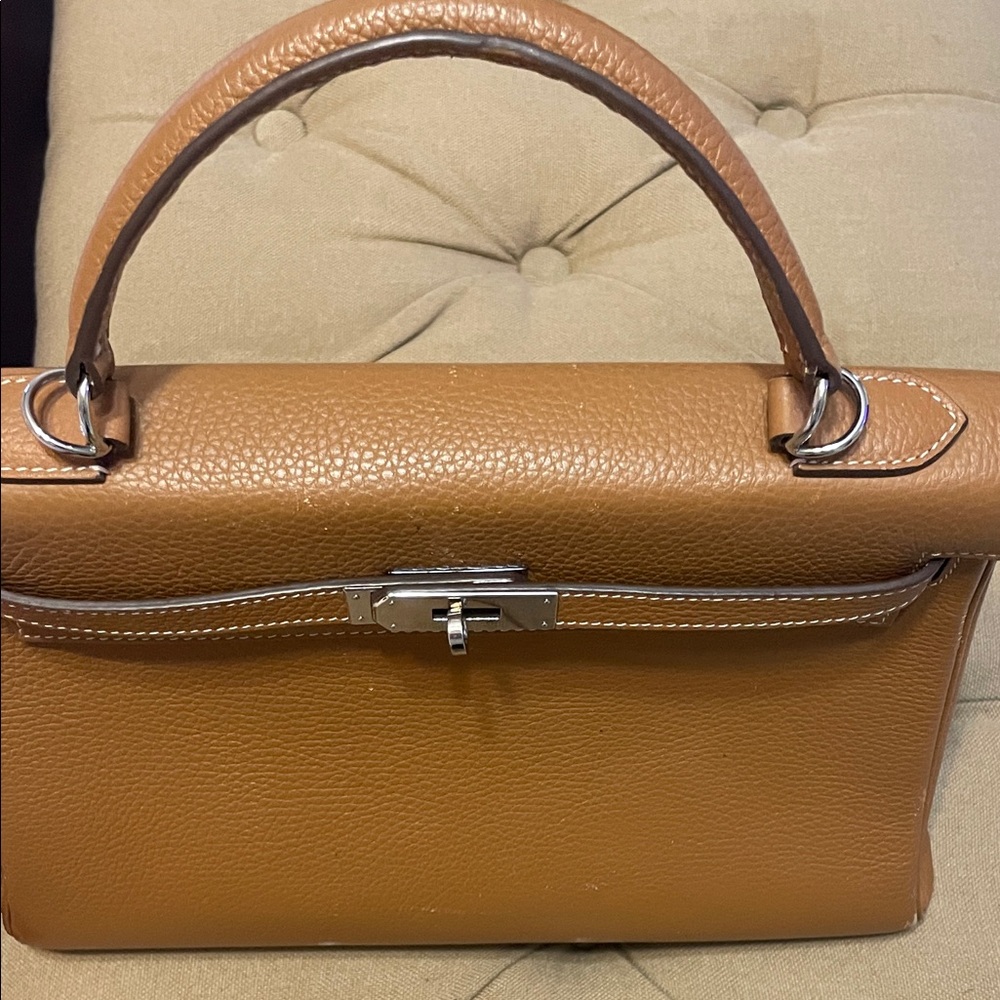 Hermes Tan Leather Satchel